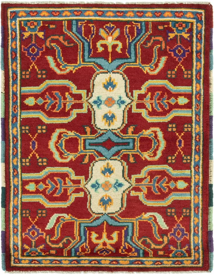 Detail image of 2' 7 x 4' 3 Hand Knotted Balouch Rug