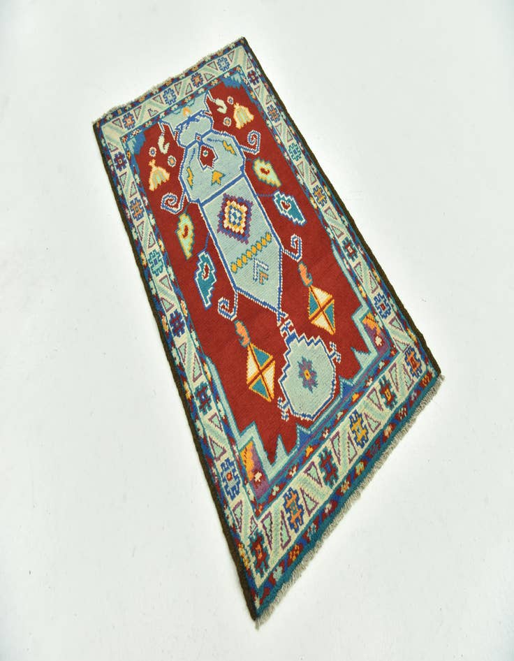 Detail image of 2' 7 x 4' 4 Hand Knotted Balouch Rug
