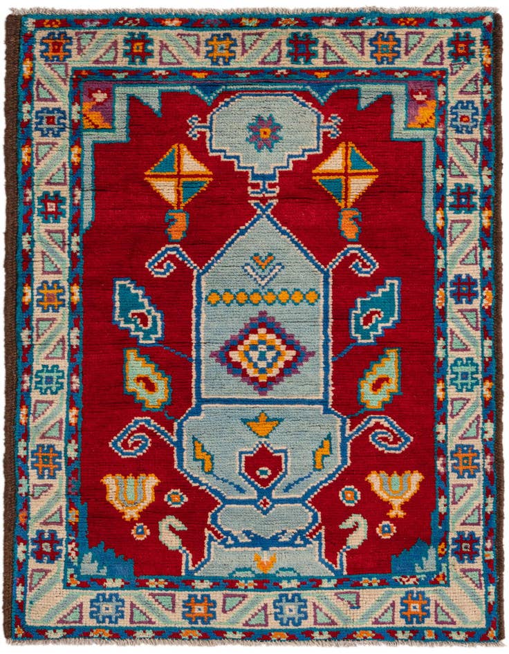 Detail image of 2' 7 x 4' 4 Hand Knotted Balouch Rug