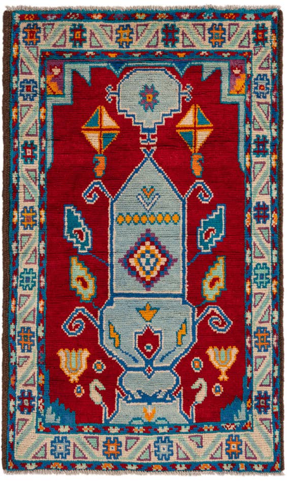 Detail image of 2' 7 x 4' 4 Hand Knotted Balouch Rug