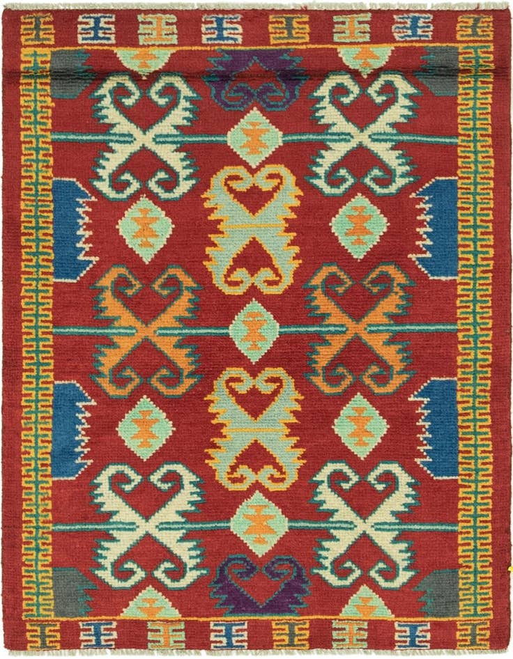 Detail image of 2' 8 x 4' Hand Knotted Balouch Rug