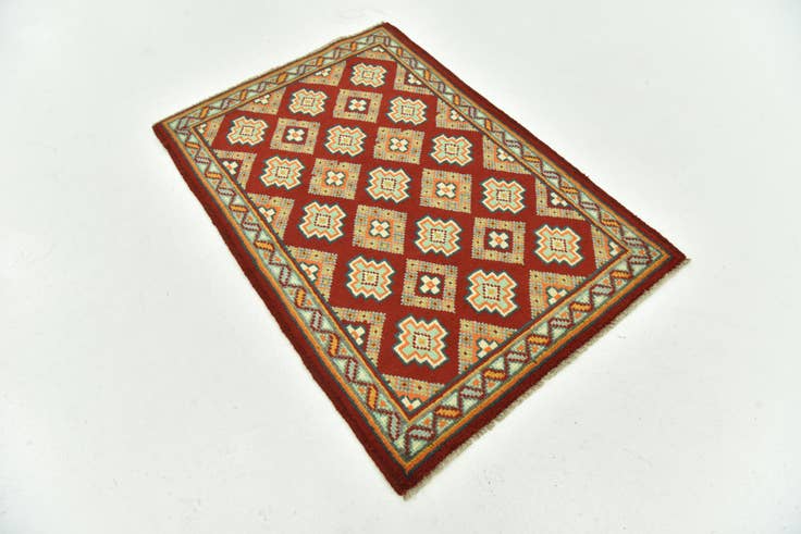 Detail image of 2' 7 x 3' 10 Hand Knotted Balouch Rug