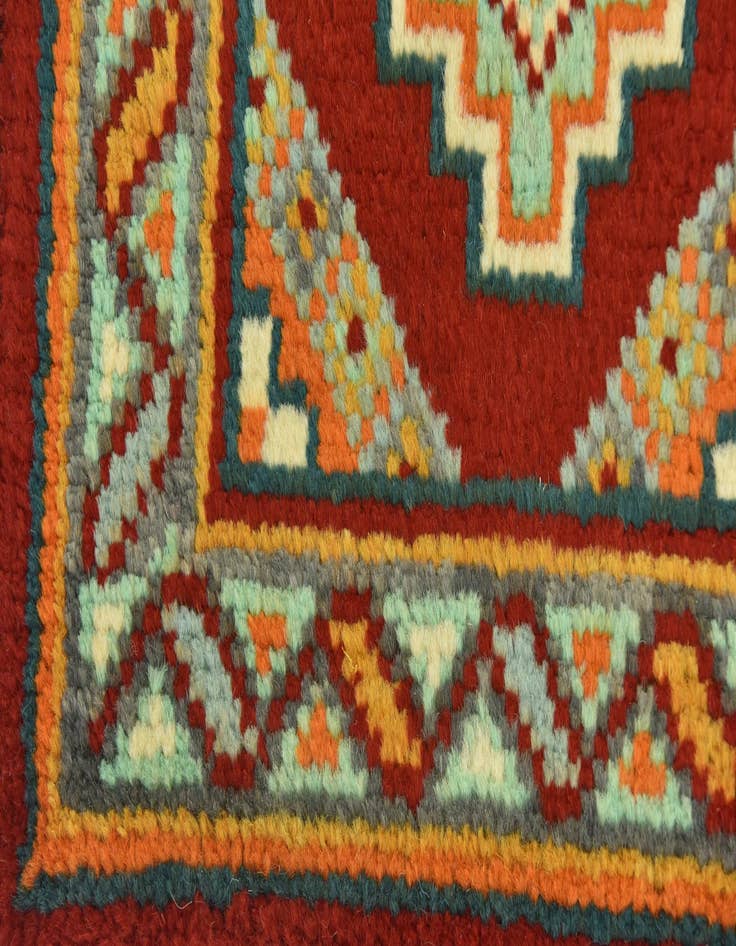 Detail image of 2' 7 x 3' 10 Hand Knotted Balouch Rug