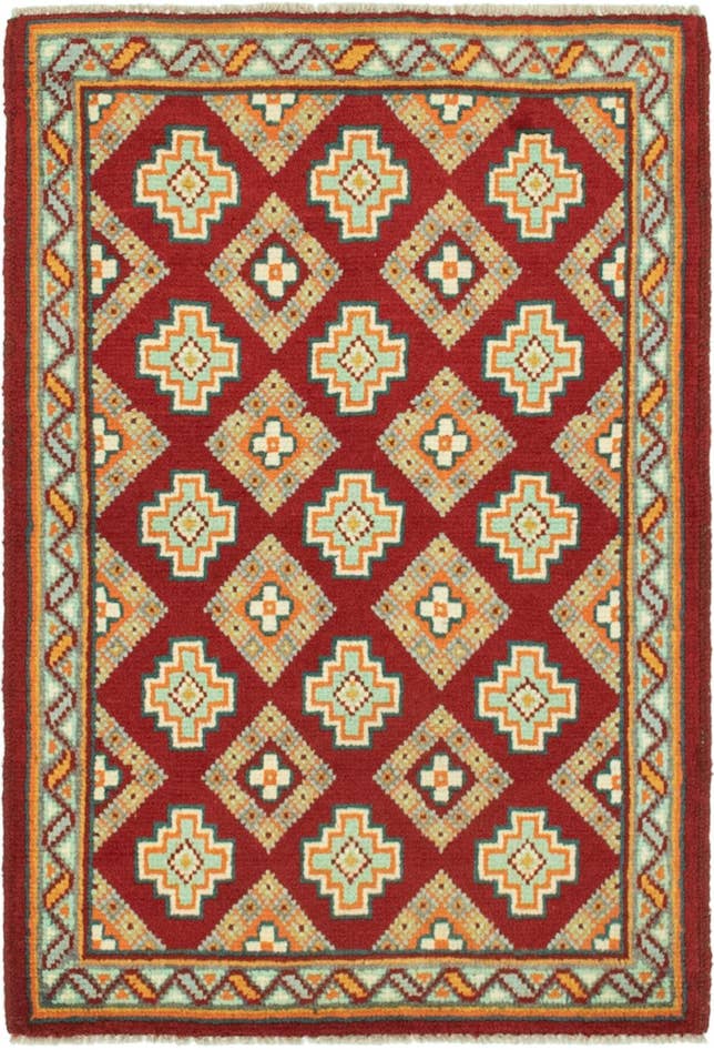 Detail image of 2' 7 x 3' 10 Hand Knotted Balouch Rug
