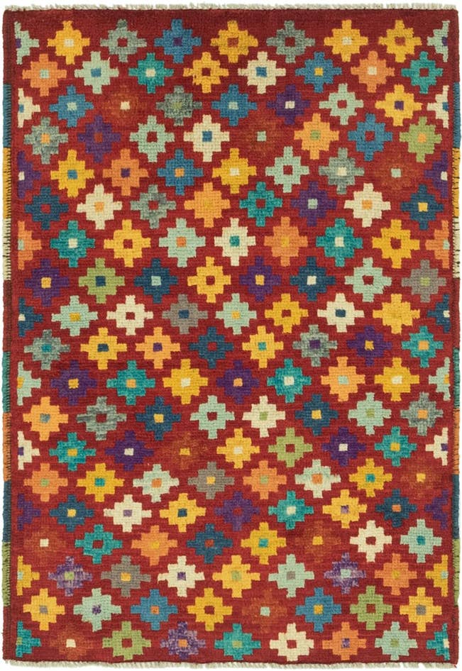 Detail image of 2' 8 x 4' Hand Knotted Balouch Rug