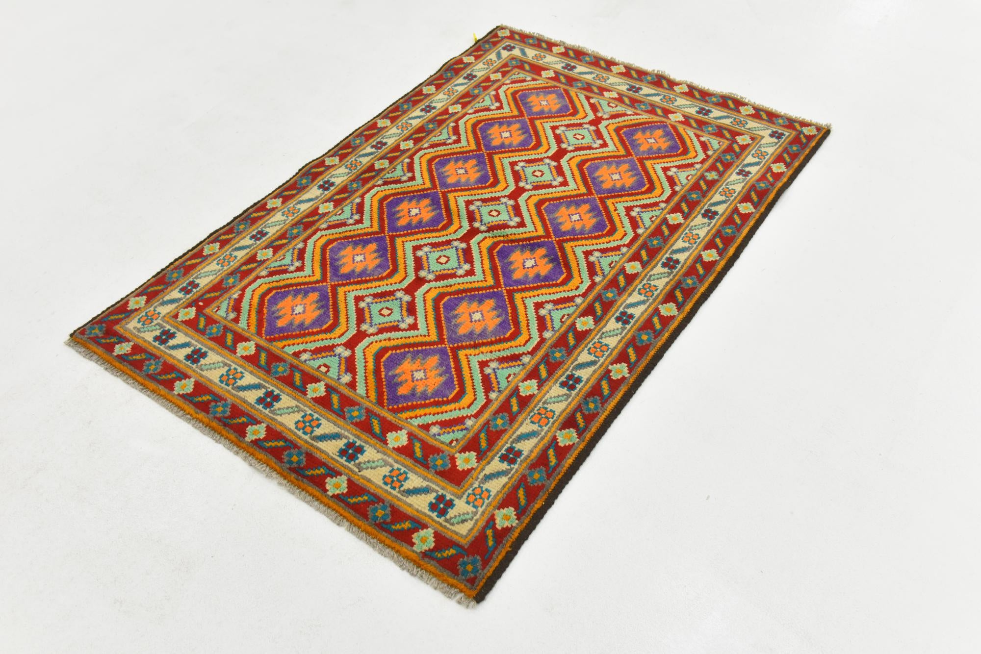 3' 4 x 5' 1 Hand Knotted Balouch Wool Rug