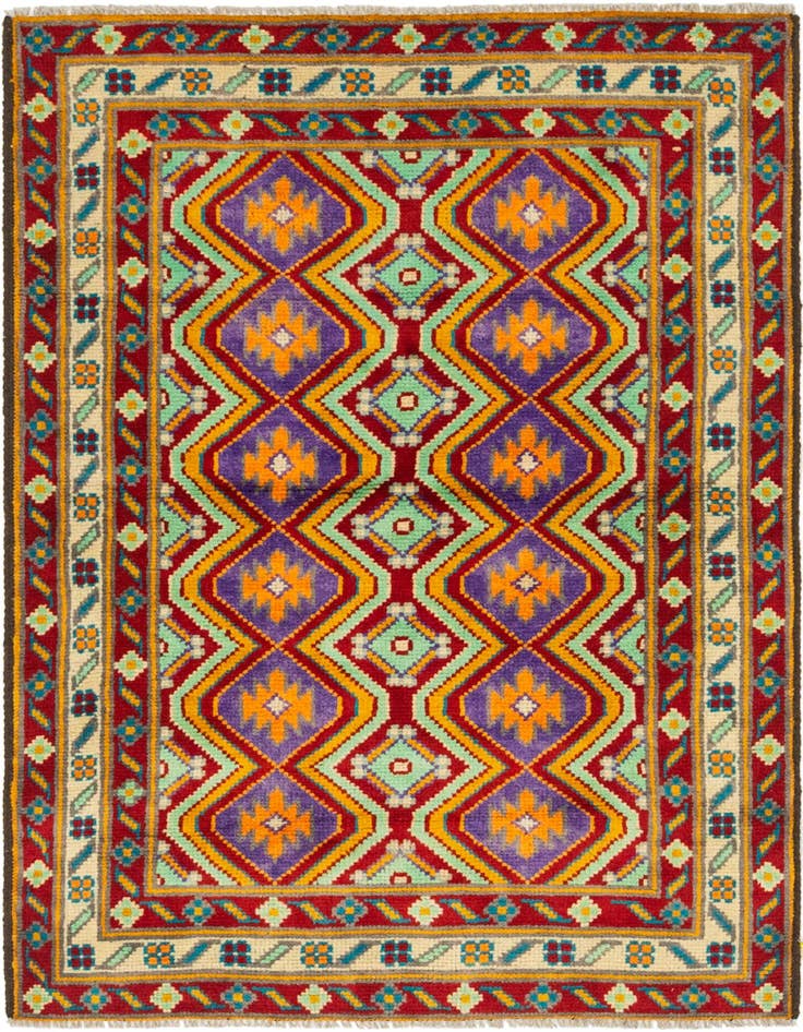 Detail image of 3' 4 x 5' 1 Hand Knotted Balouch Wool Rug