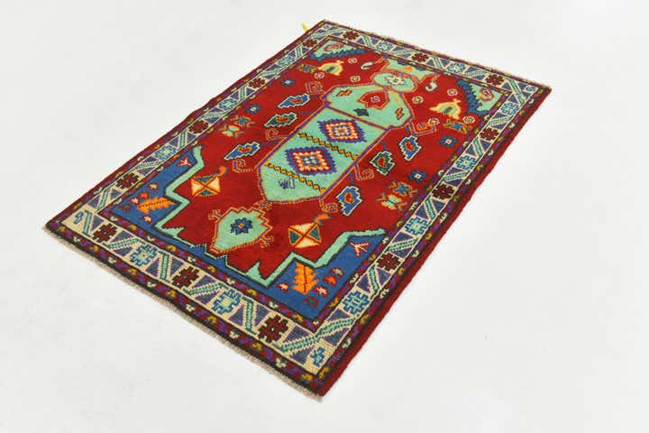 3' 3 x 4' 9 Hand Knotted Balouch Wool Rug