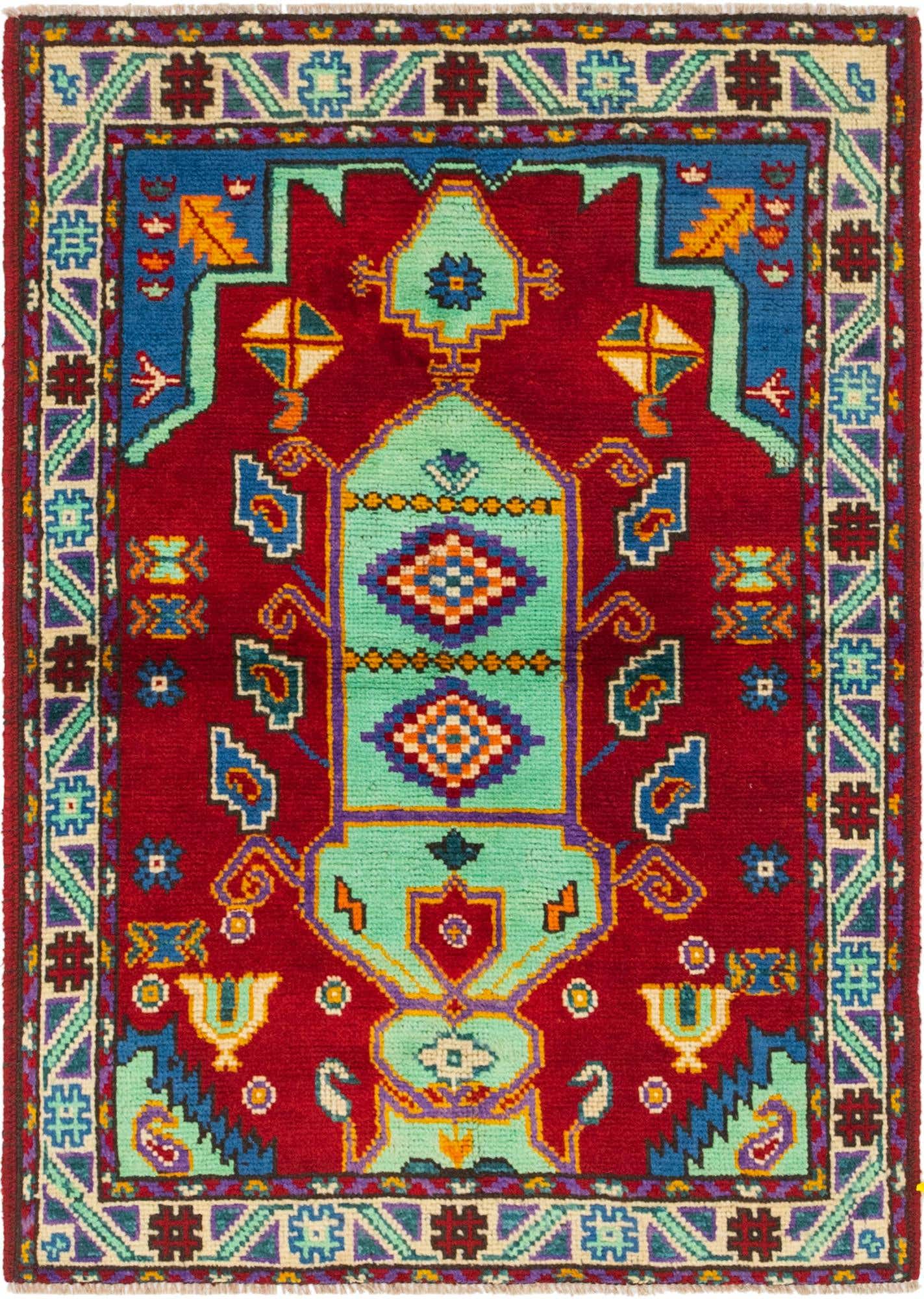 3' 3 x 4' 9 Hand Knotted Balouch Wool Rug