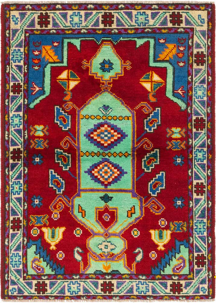 3' 3 x 4' 9 Hand Knotted Balouch Wool Rug