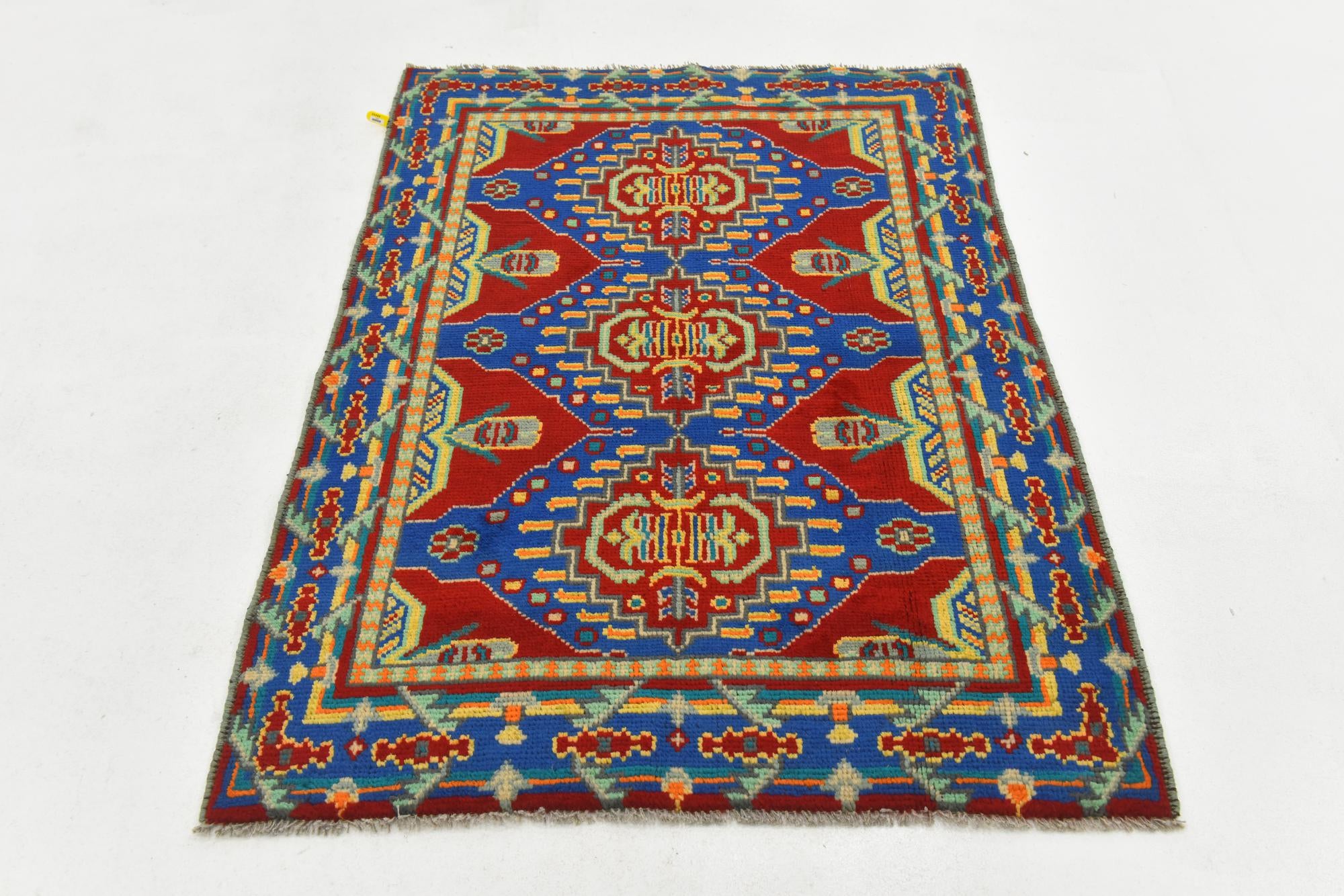 3' 5 x 4' 10 Hand Knotted Balouch Wool Rug