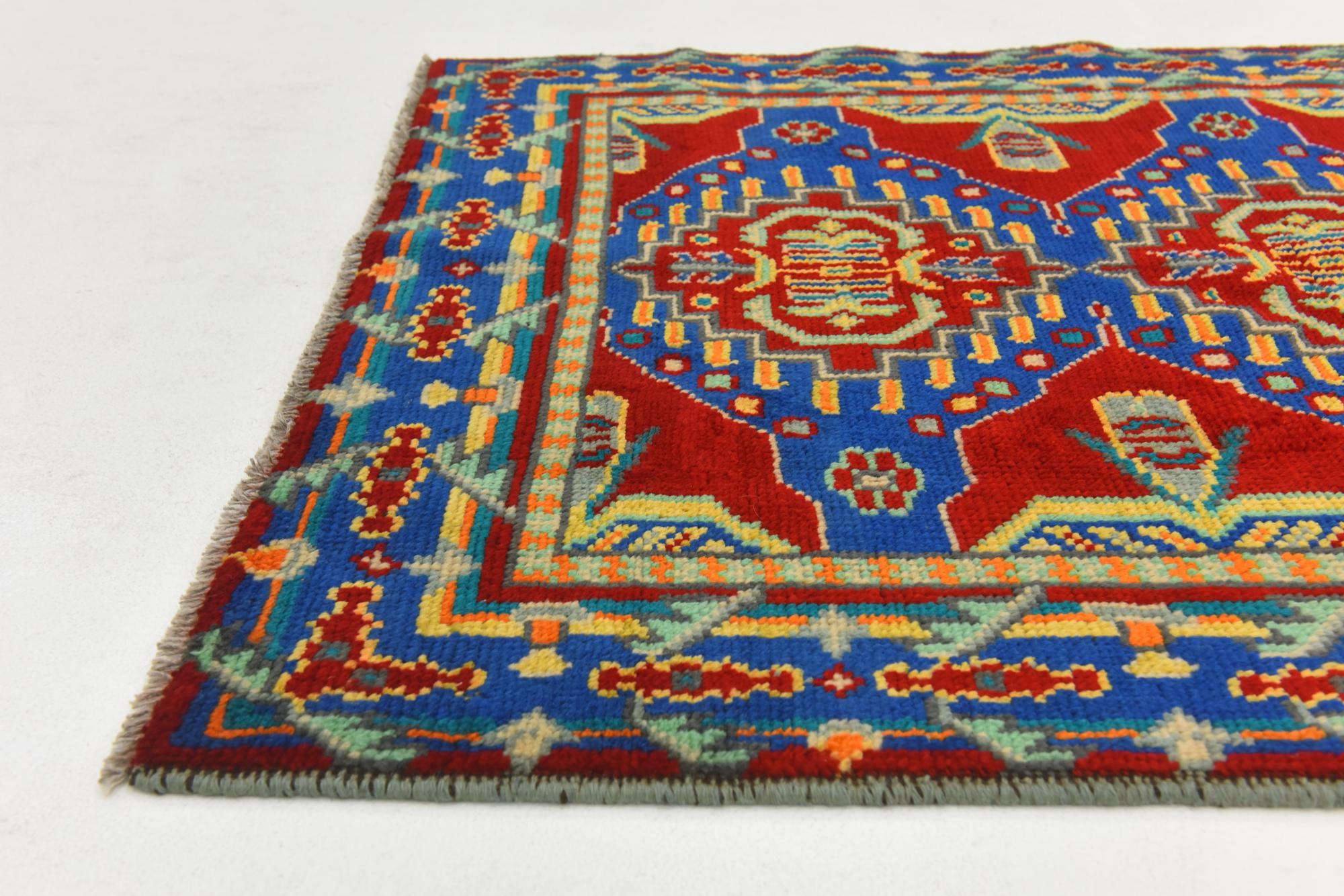 3' 5 x 4' 10 Hand Knotted Balouch Wool Rug
