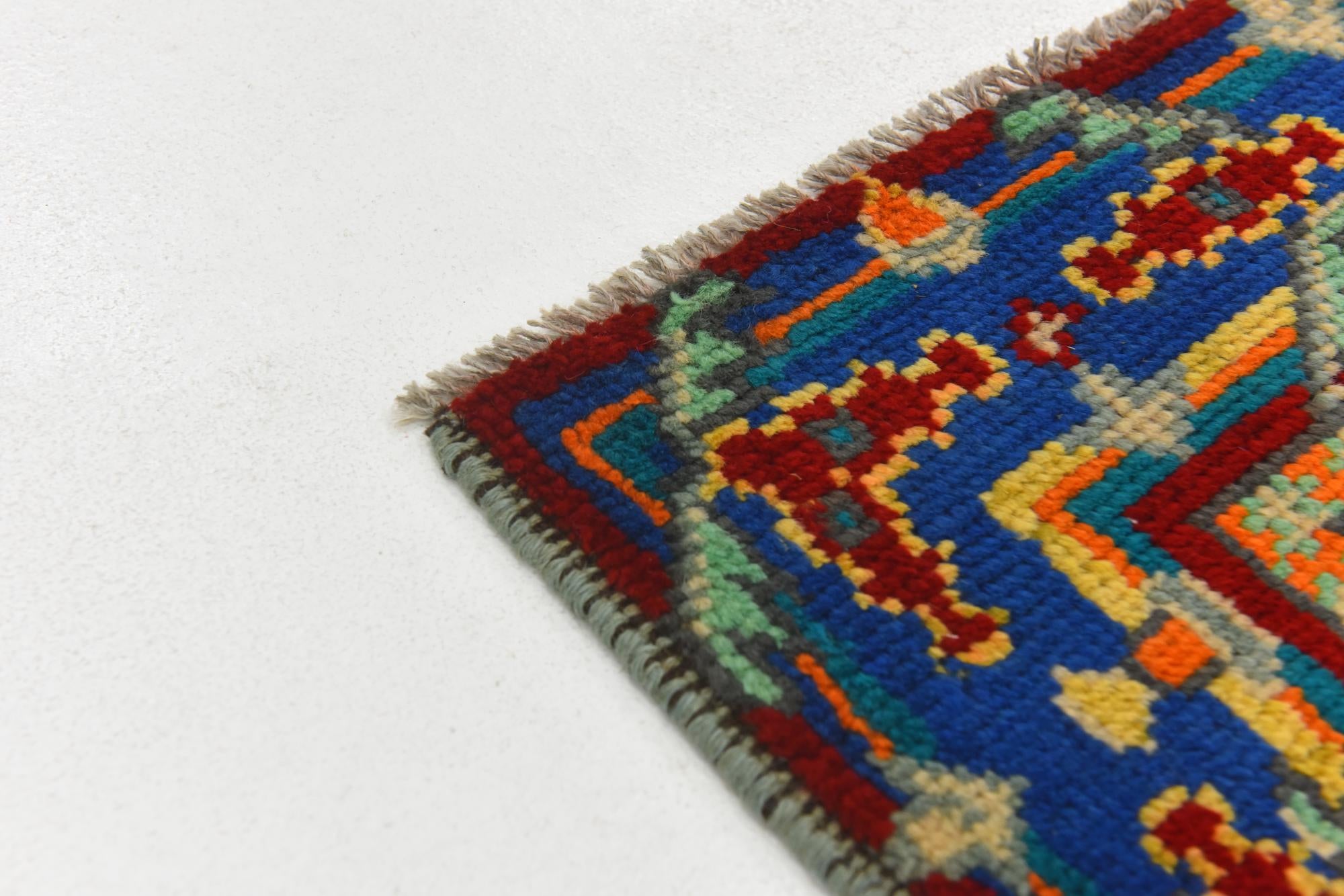 3' 5 x 4' 10 Hand Knotted Balouch Wool Rug