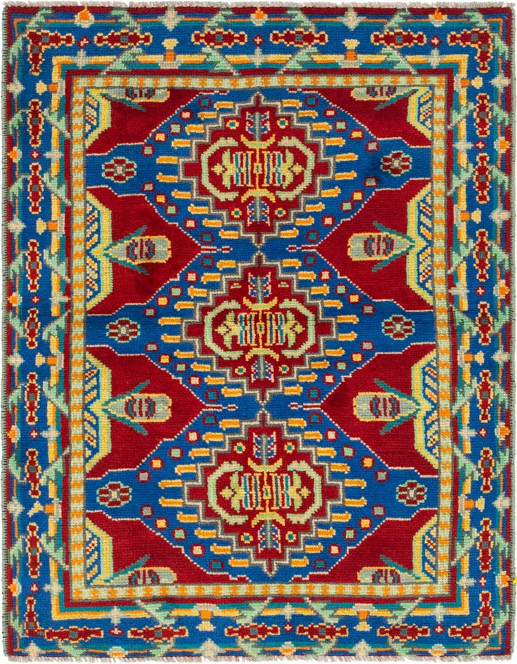 Detail image of 3' 5 x 4' 10 Hand Knotted Balouch Wool Rug
