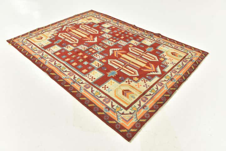 5' 8 x 8' Hand Knotted Balouch Rug
