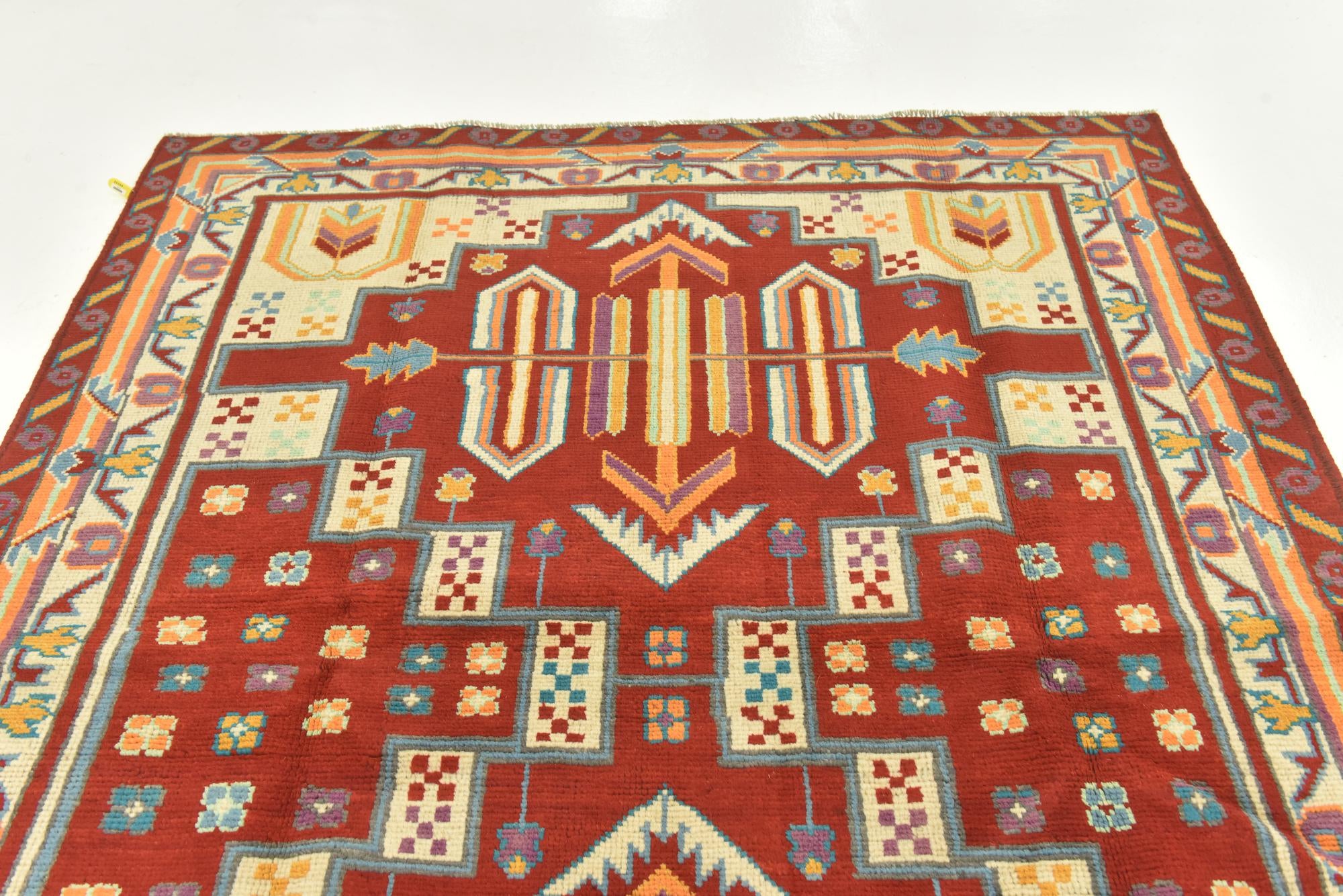 5' 8 x 8' Hand Knotted Balouch Rug