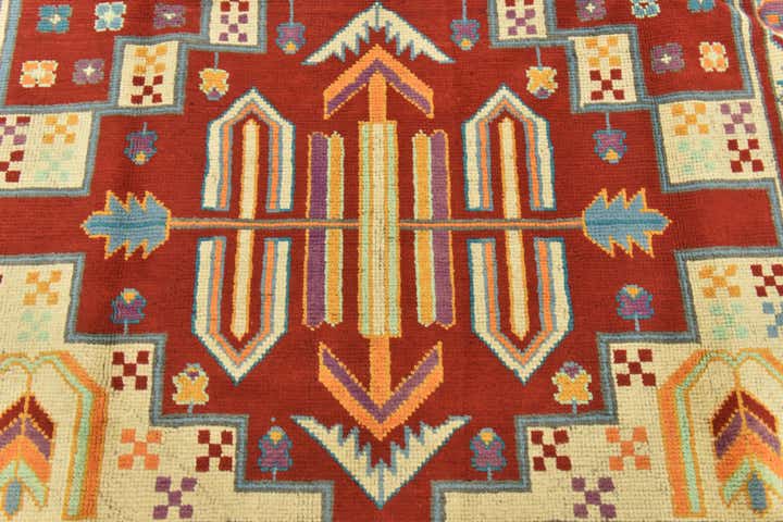 5' 8 x 8' Hand Knotted Balouch Rug