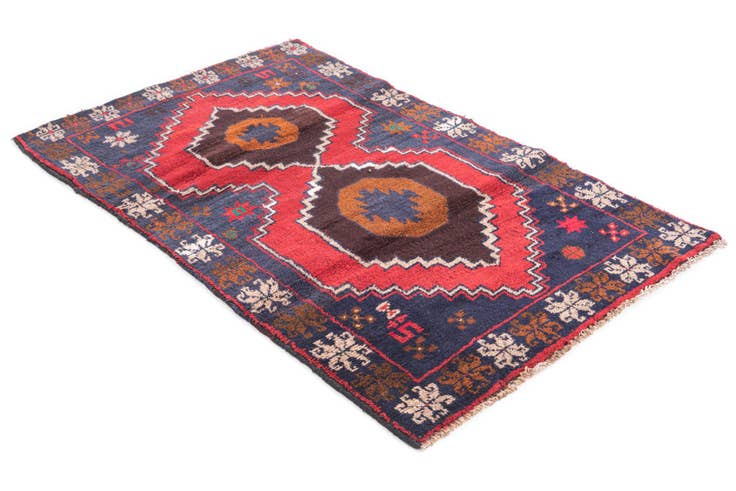 Detail image of 2' 9 x 4' 7 Hand Knotted Balouch Persian Wool Rug