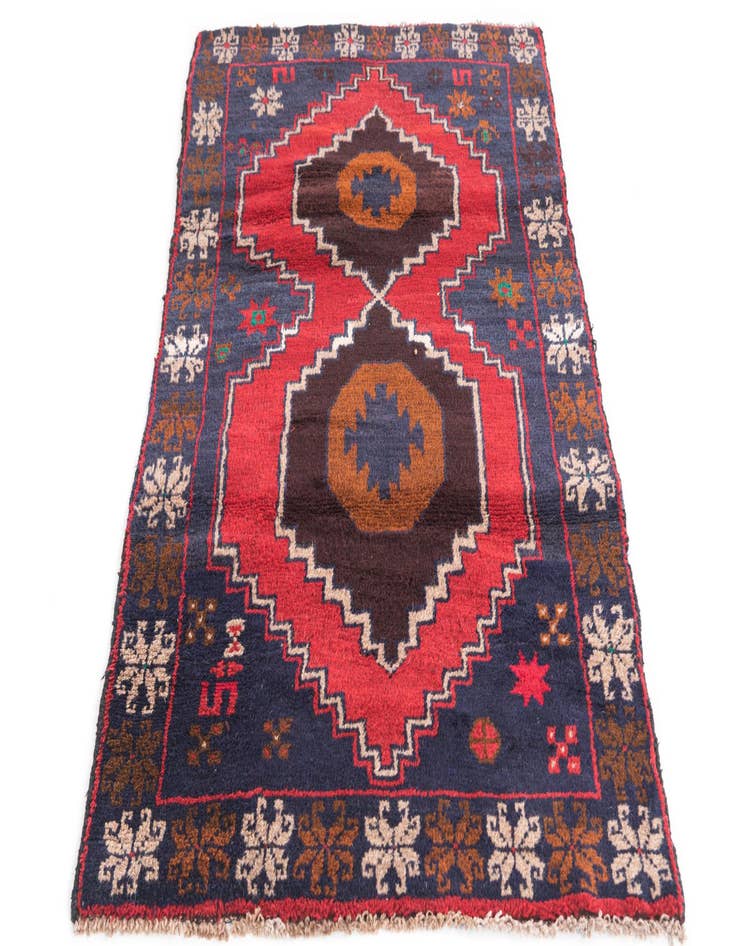 Detail image of 2' 9 x 4' 7  Hand Knotted Balouch Persian Wool Rug