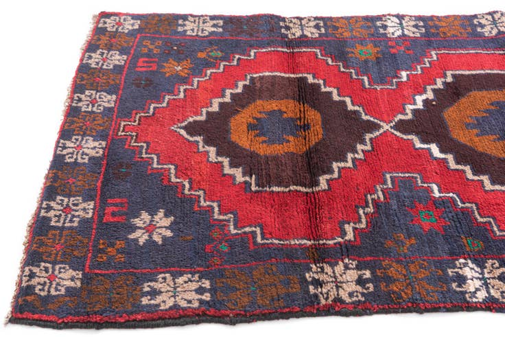 Detail image of 2' 9 x 4' 7 Hand Knotted Balouch Persian Wool Rug