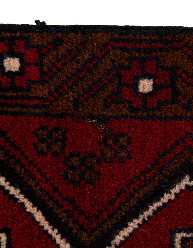 Detail image of 2' 9 x 4' 8  Hand Knotted Balouch Persian Wool Rug