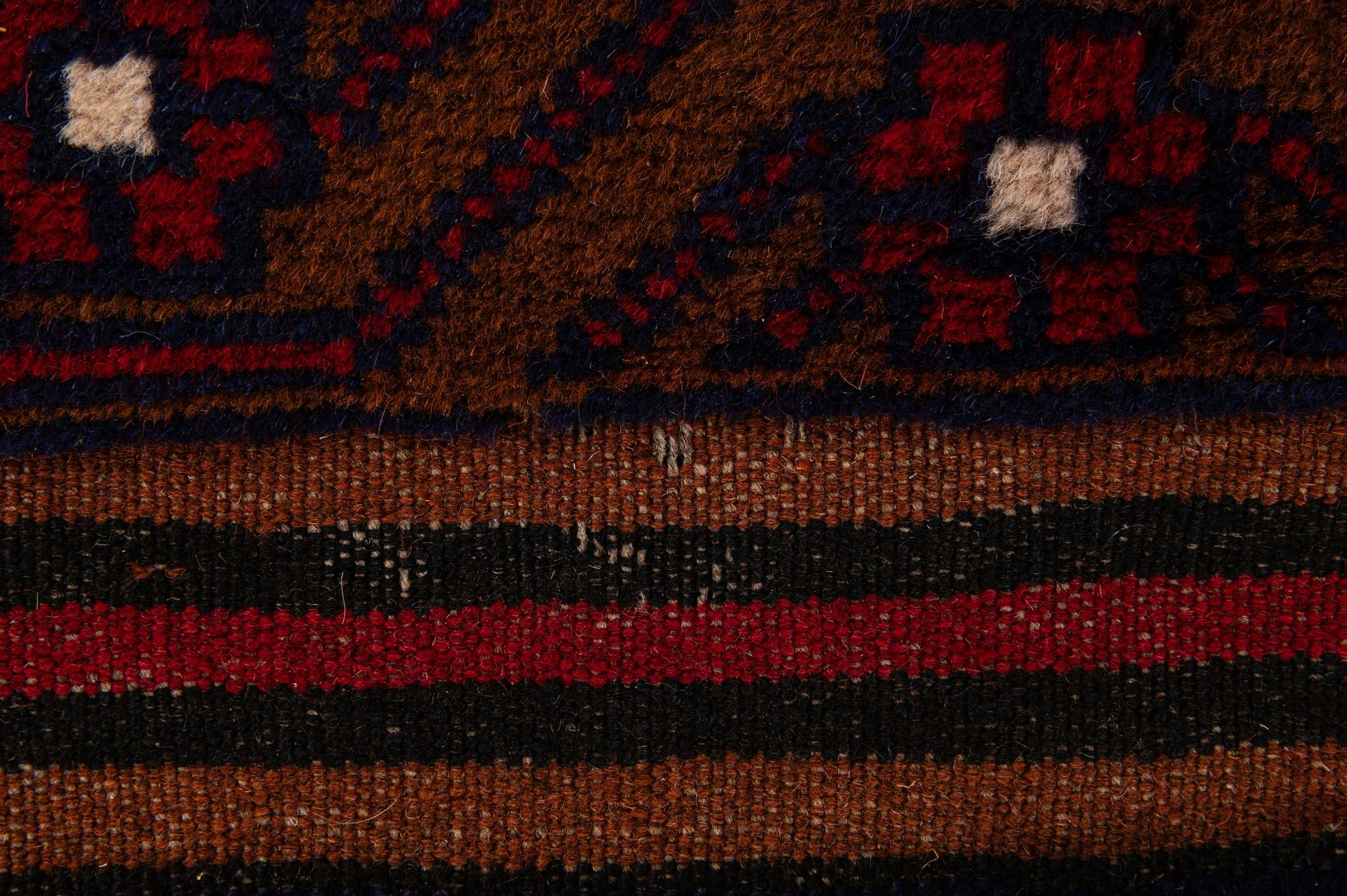 2' 9 x 4' 8 Hand Knotted Balouch Persian Wool Rug