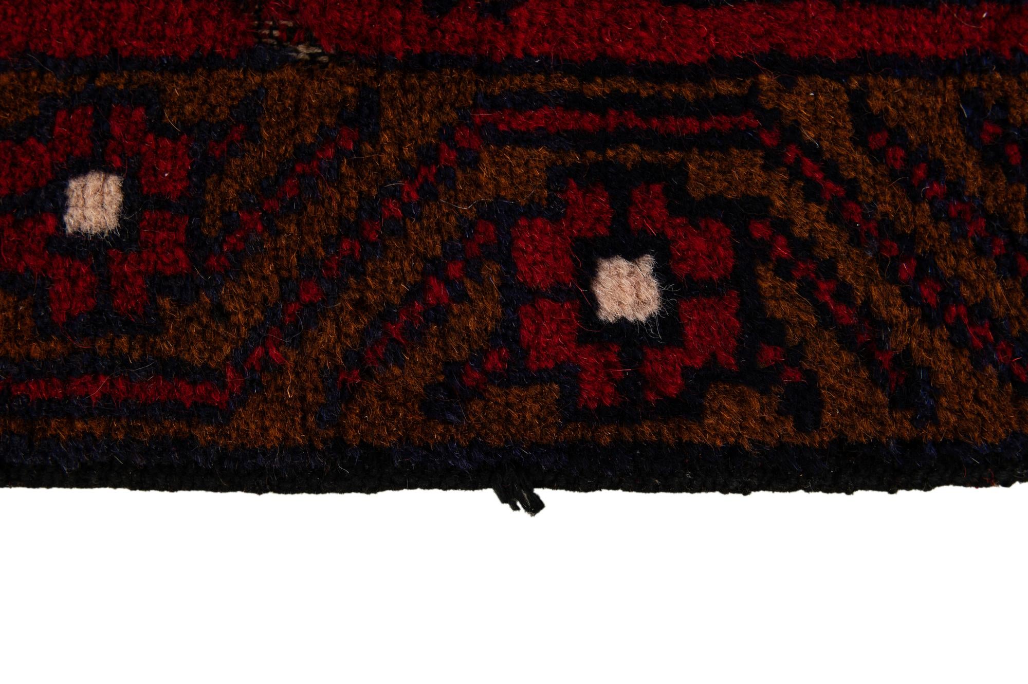 2' 9 x 4' 8 Hand Knotted Balouch Persian Wool Rug
