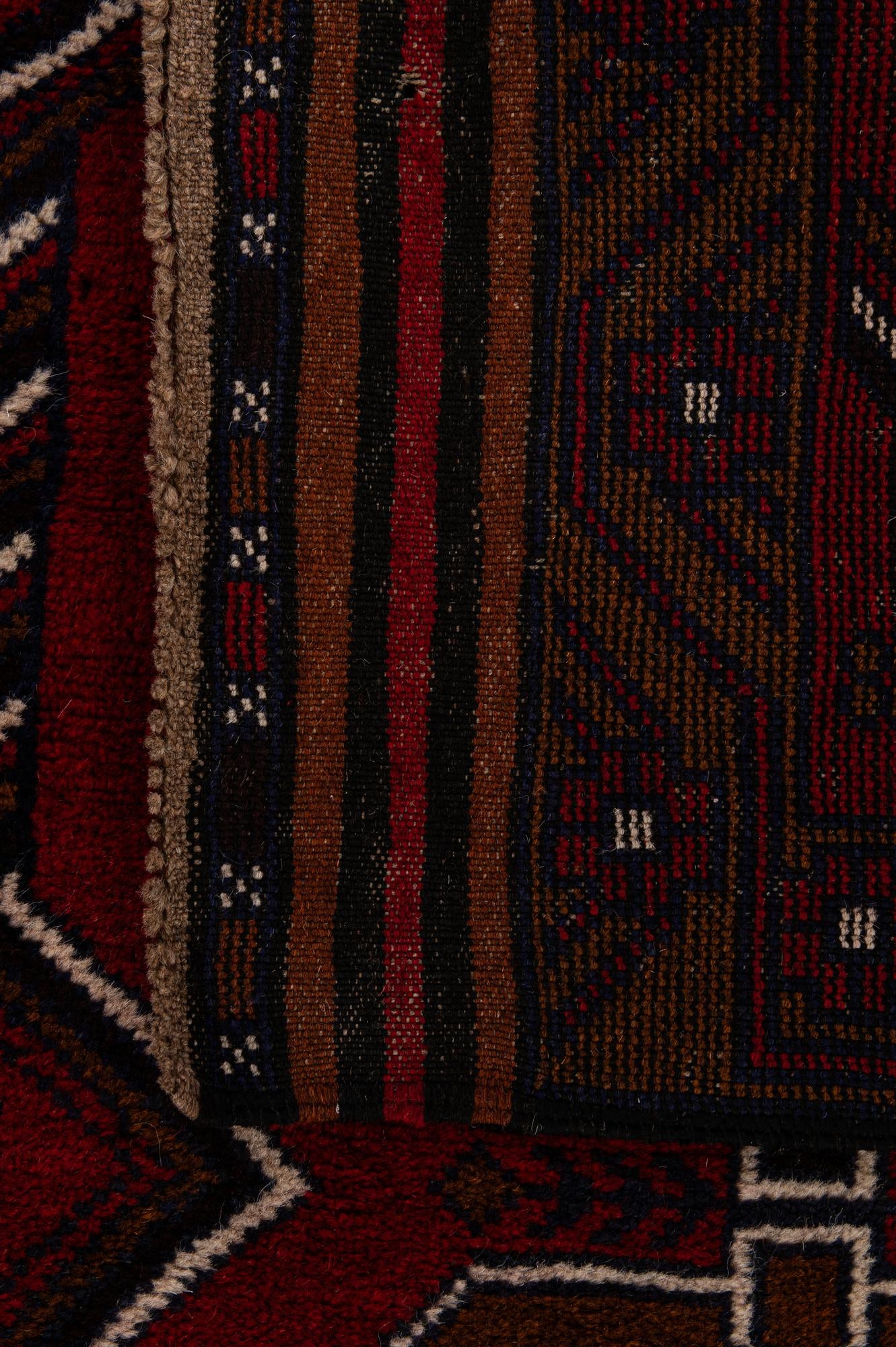 2' 9 x 4' 8 Hand Knotted Balouch Persian Wool Rug