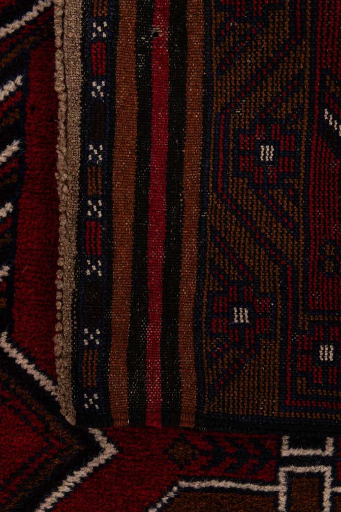 2' 9 x 4' 8 Hand Knotted Balouch Persian Wool Rug