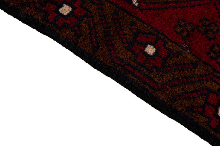 Detail image of 2' 9 x 4' 8 Hand Knotted Balouch Persian Wool Rug