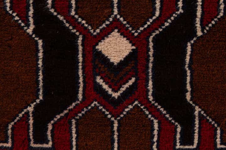 2' 9 x 4' 8 Hand Knotted Balouch Persian Wool Rug