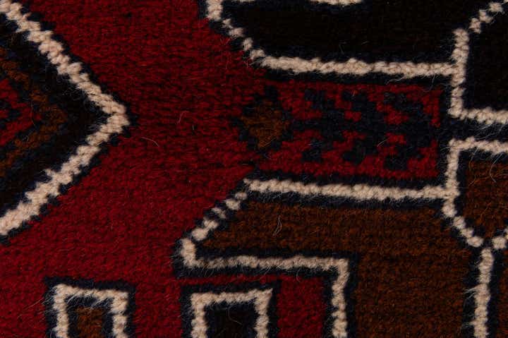 2' 9 x 4' 8 Hand Knotted Balouch Persian Wool Rug