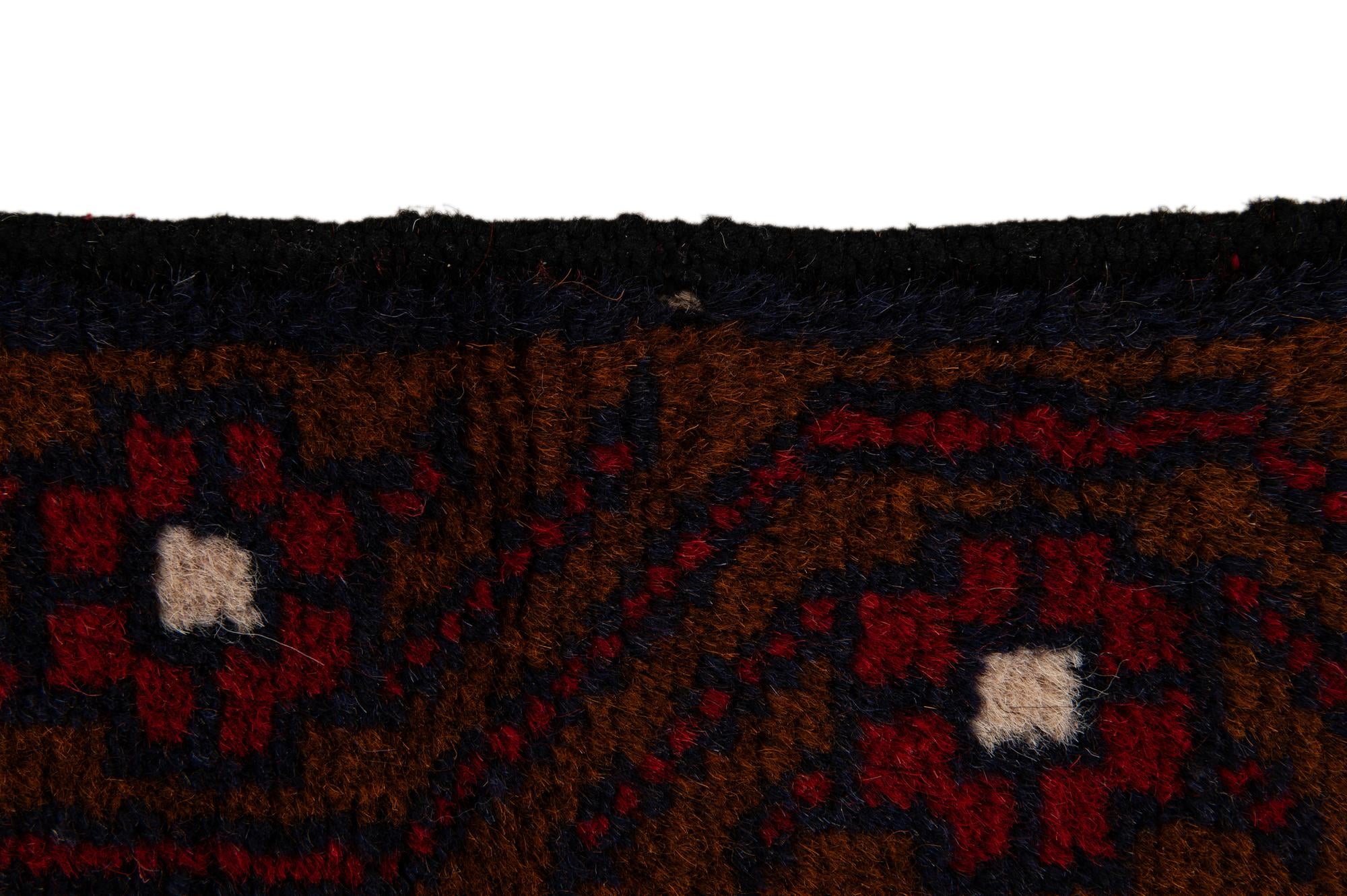 2' 9 x 4' 8 Hand Knotted Balouch Persian Wool Rug