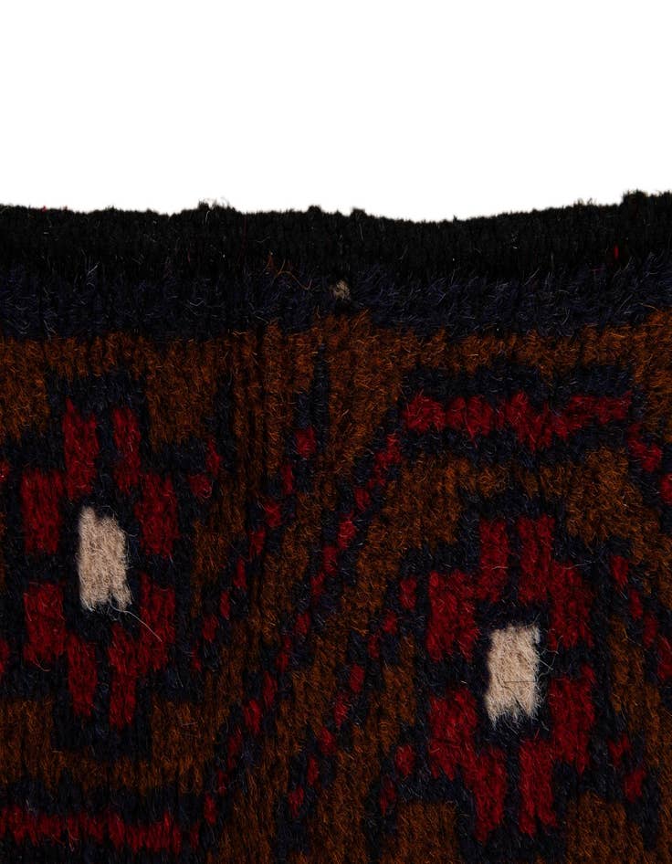 Detail image of 2' 9 x 4' 8  Hand Knotted Balouch Persian Wool Rug