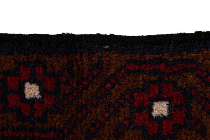 2' 9 x 4' 8 Hand Knotted Balouch Persian Wool Rug