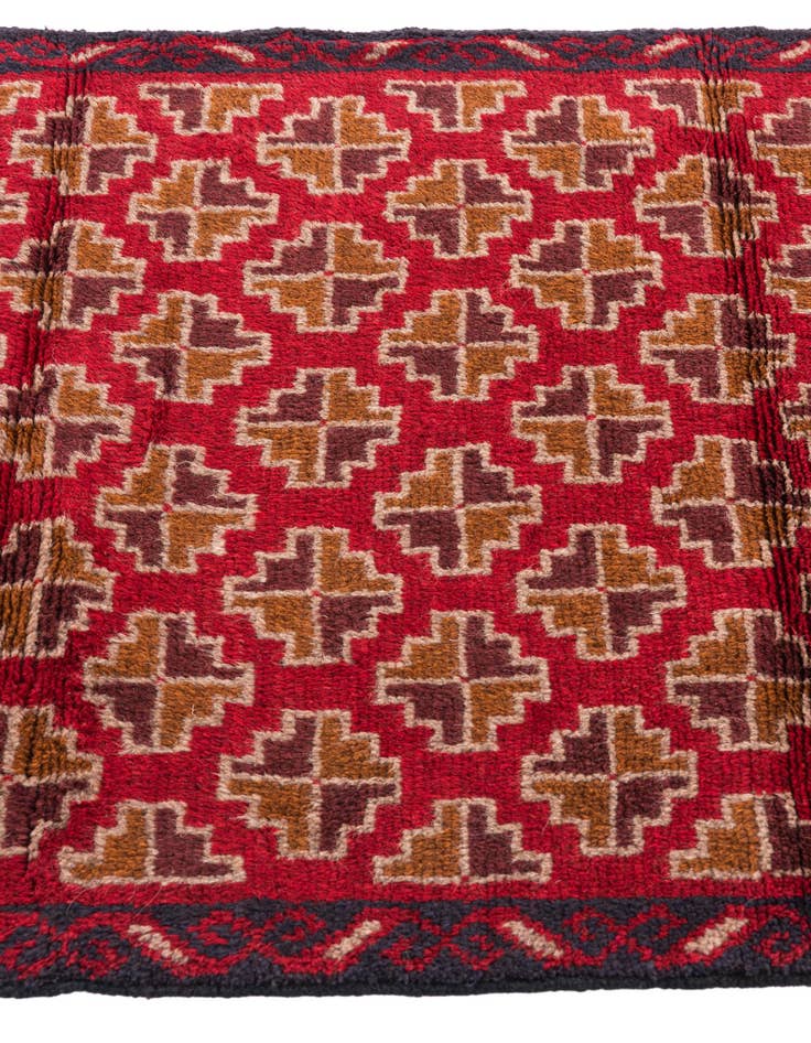 Detail image of 3' x 4' 9 Hand Knotted Balouch Persian Wool Rug