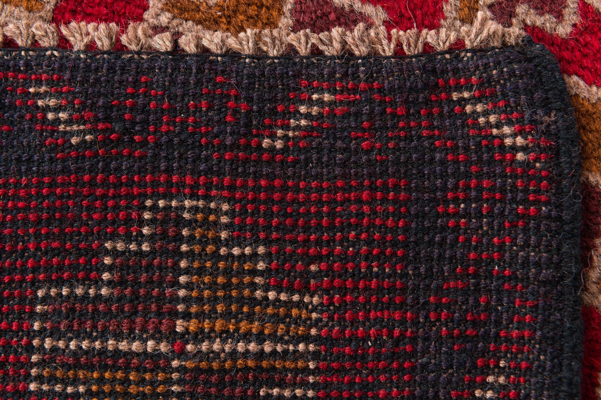 3' x 4' 9 Hand Knotted Balouch Persian Wool Rug
