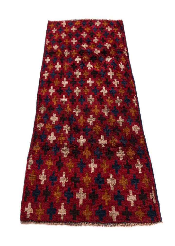 2' 10 x 4' 6 Hand Knotted Balouch Persian Wool Rug