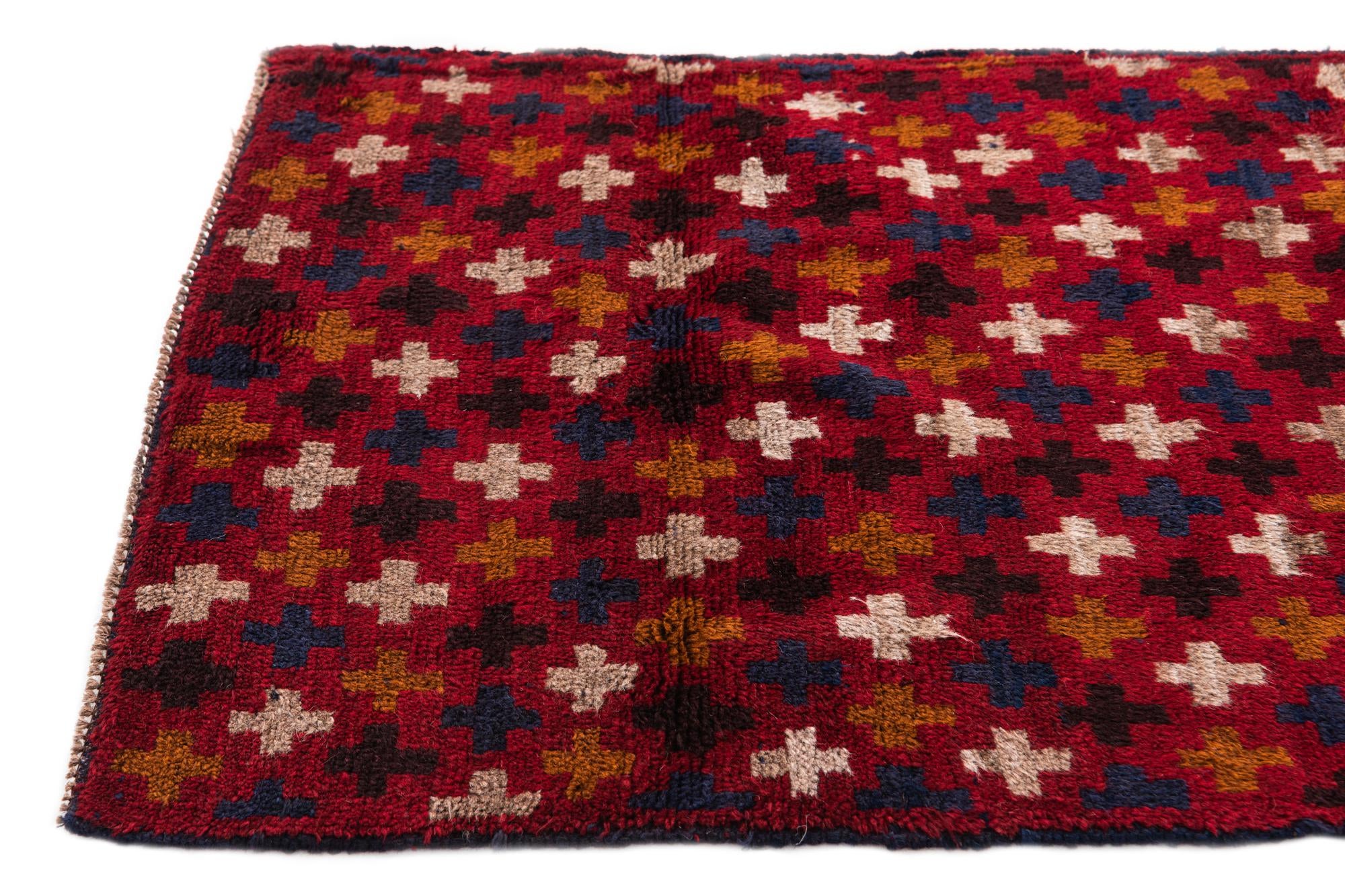 2' 10 x 4' 6 Hand Knotted Balouch Persian Wool Rug