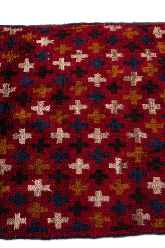 Detail image of 2' 10 x 4' 6 Hand Knotted Balouch Persian Wool Rug