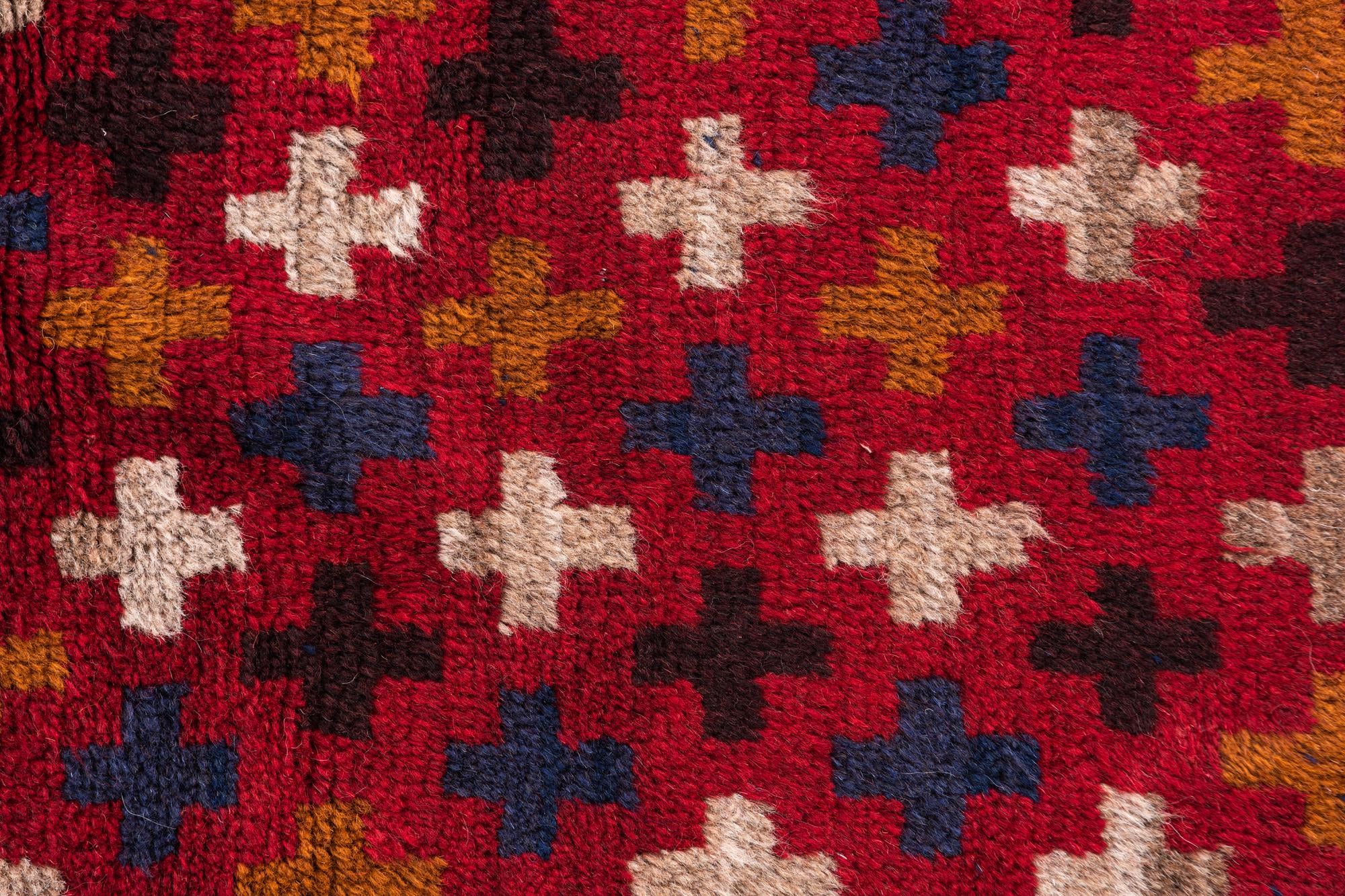 2' 10 x 4' 6 Hand Knotted Balouch Persian Wool Rug