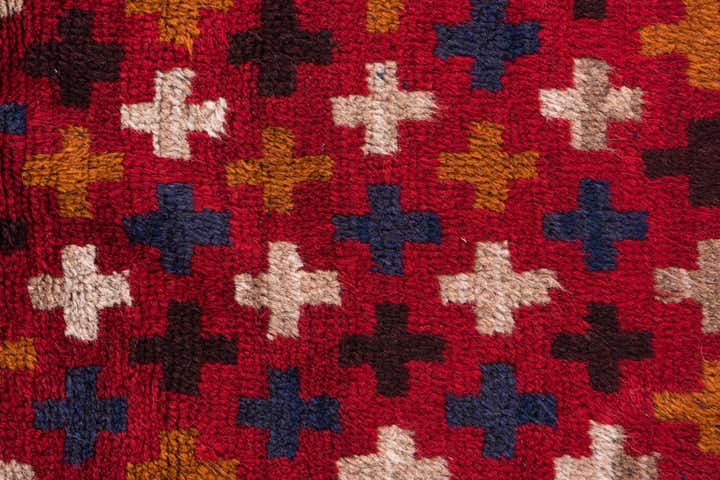 2' 10 x 4' 6 Hand Knotted Balouch Persian Wool Rug