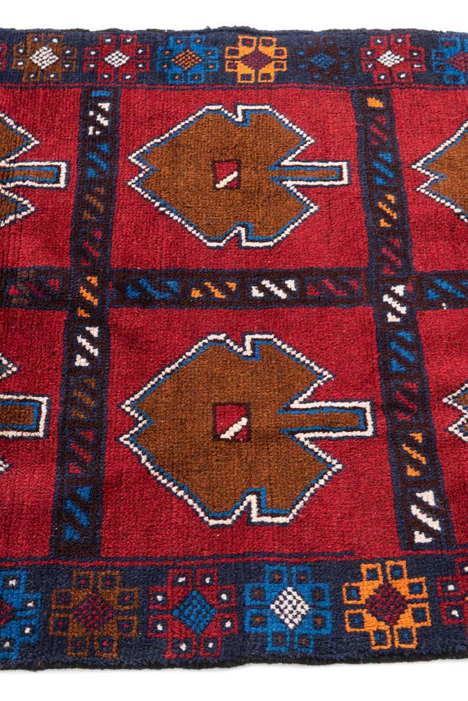 2' 10 x 4' 5 Hand Knotted Balouch Persian Wool Rug