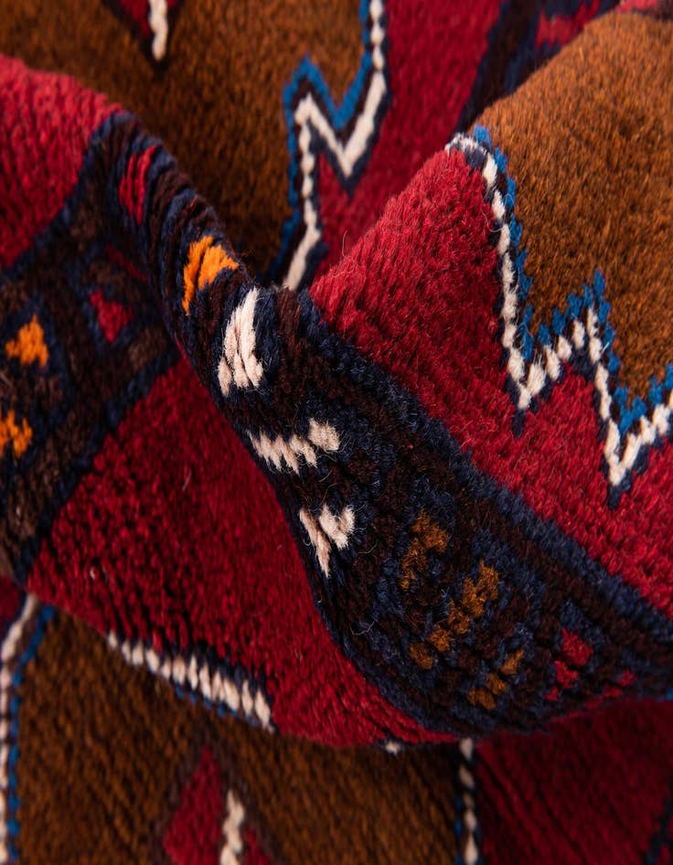 Detail image of 2' 10 x 4' 5  Hand Knotted Balouch Persian Wool Rug