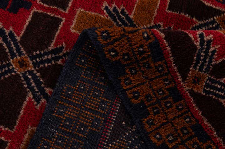 2' 10 x 4' 9 Hand Knotted Balouch Wool Rug