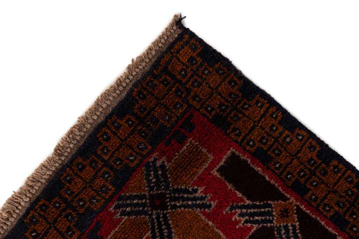 2' 10 x 4' 9 Hand Knotted Balouch Wool Rug