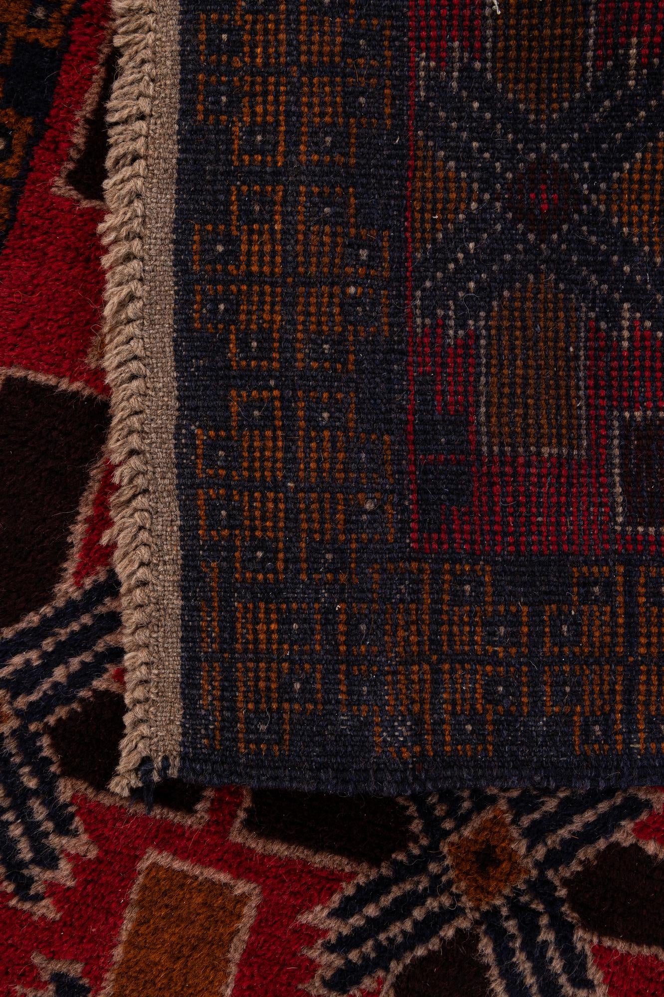 2' 10 x 4' 9 Hand Knotted Balouch Wool Rug