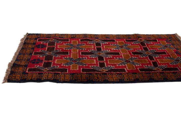 2' 10 x 4' 9 Hand Knotted Balouch Wool Rug