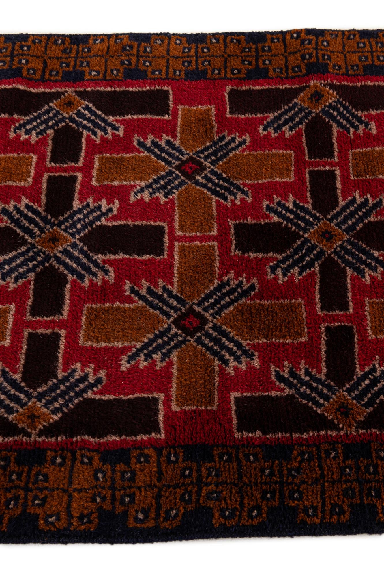 2' 10 x 4' 9 Hand Knotted Balouch Wool Rug