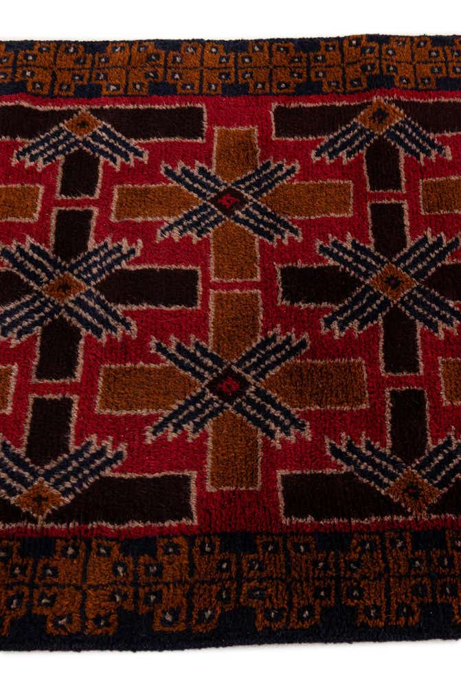 2' 10 x 4' 9 Hand Knotted Balouch Wool Rug